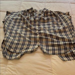 Madewell crop shirt